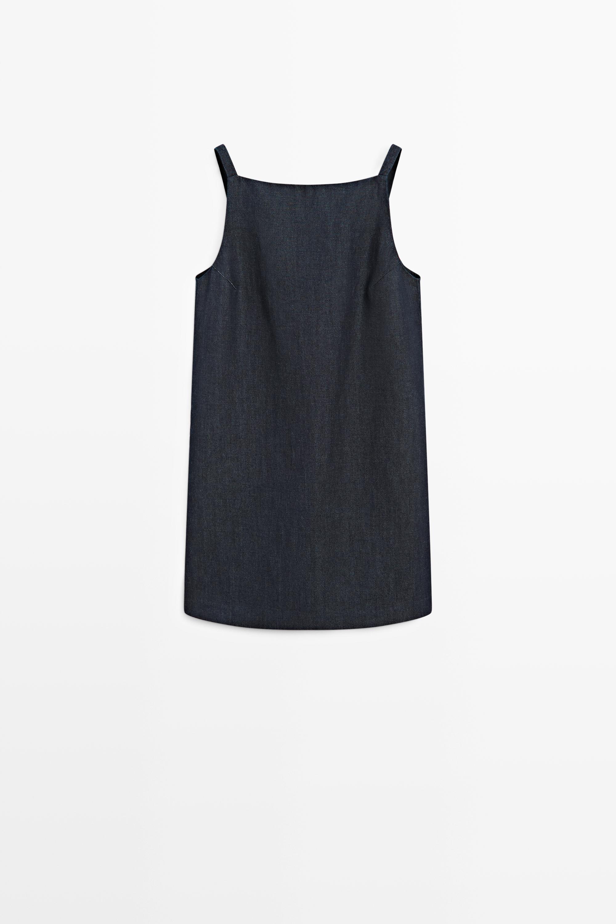Denim mini dress
